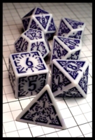 Dice : Dice - Dice Sets - Classical Rune White with Purple Numerals - Temu Mar 2024